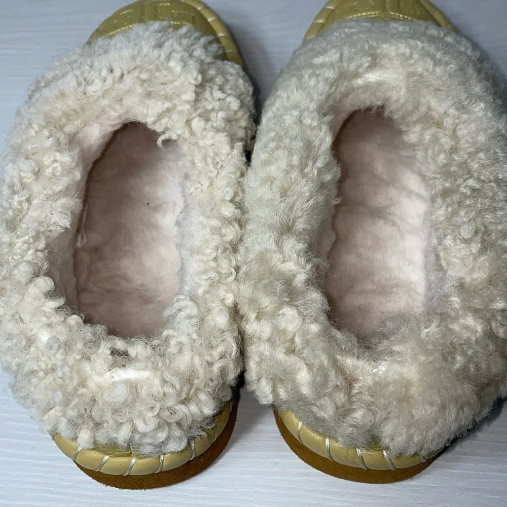 NWOT Tory Burch Leather Shearling Slipper Cornbread Ankle Boot Boho w/ Dustbag